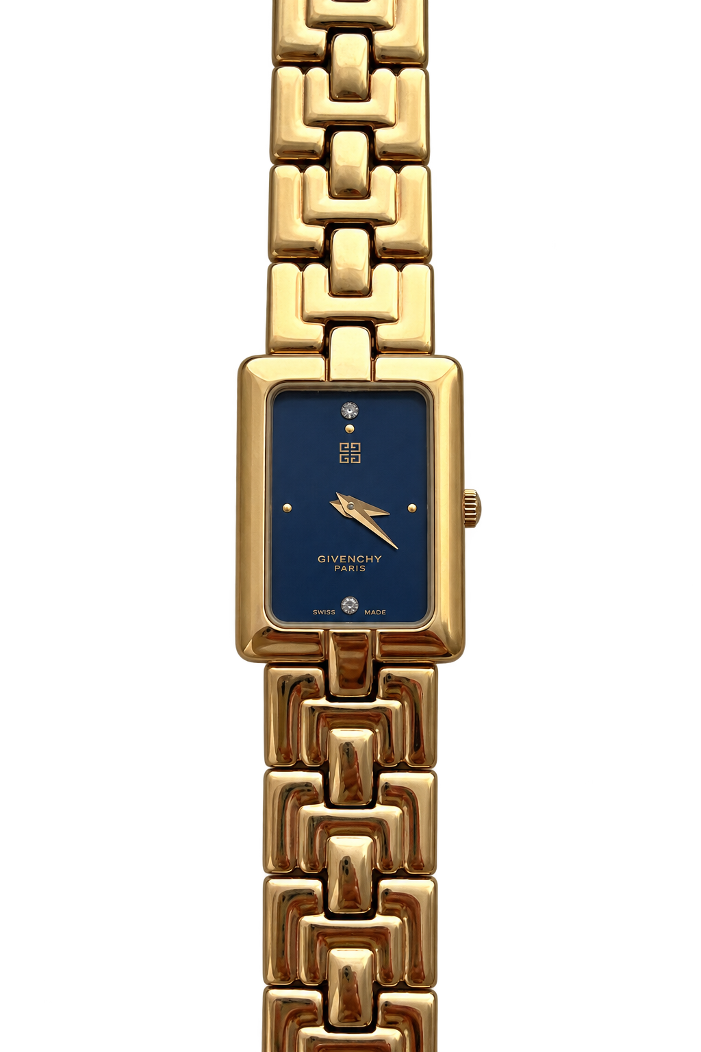 Givenchy Millesime Blue Dial Geometric Bracelet Women’s Watch
