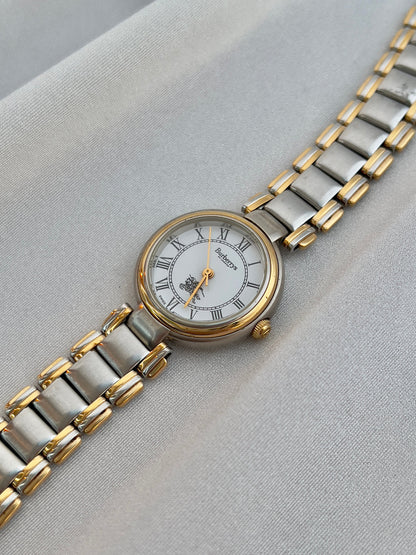 Burberrys White Roman Dial Two Tone Women’s Watch — product photograph 3, Gilded Hour NZ.