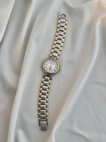 Burberrys White Roman Dial Two Tone Women’s Watch — product photograph 4, Gilded Hour NZ.