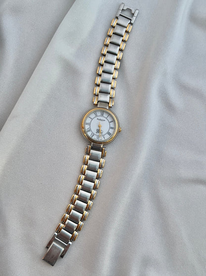 Burberrys White Roman Dial Two Tone Women’s Watch — product photograph 5, Gilded Hour NZ.