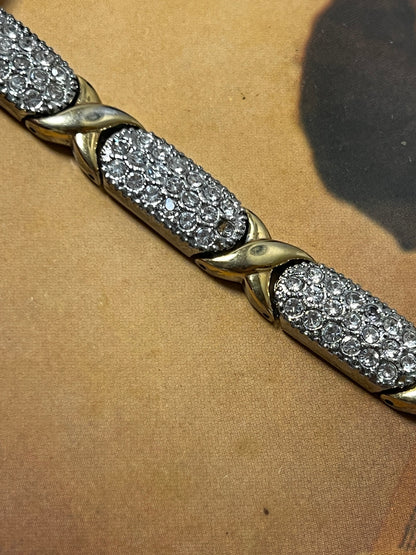 Gruen Petite Abalone Dial Rhinestone Bracelet Watch, product photograph 3.