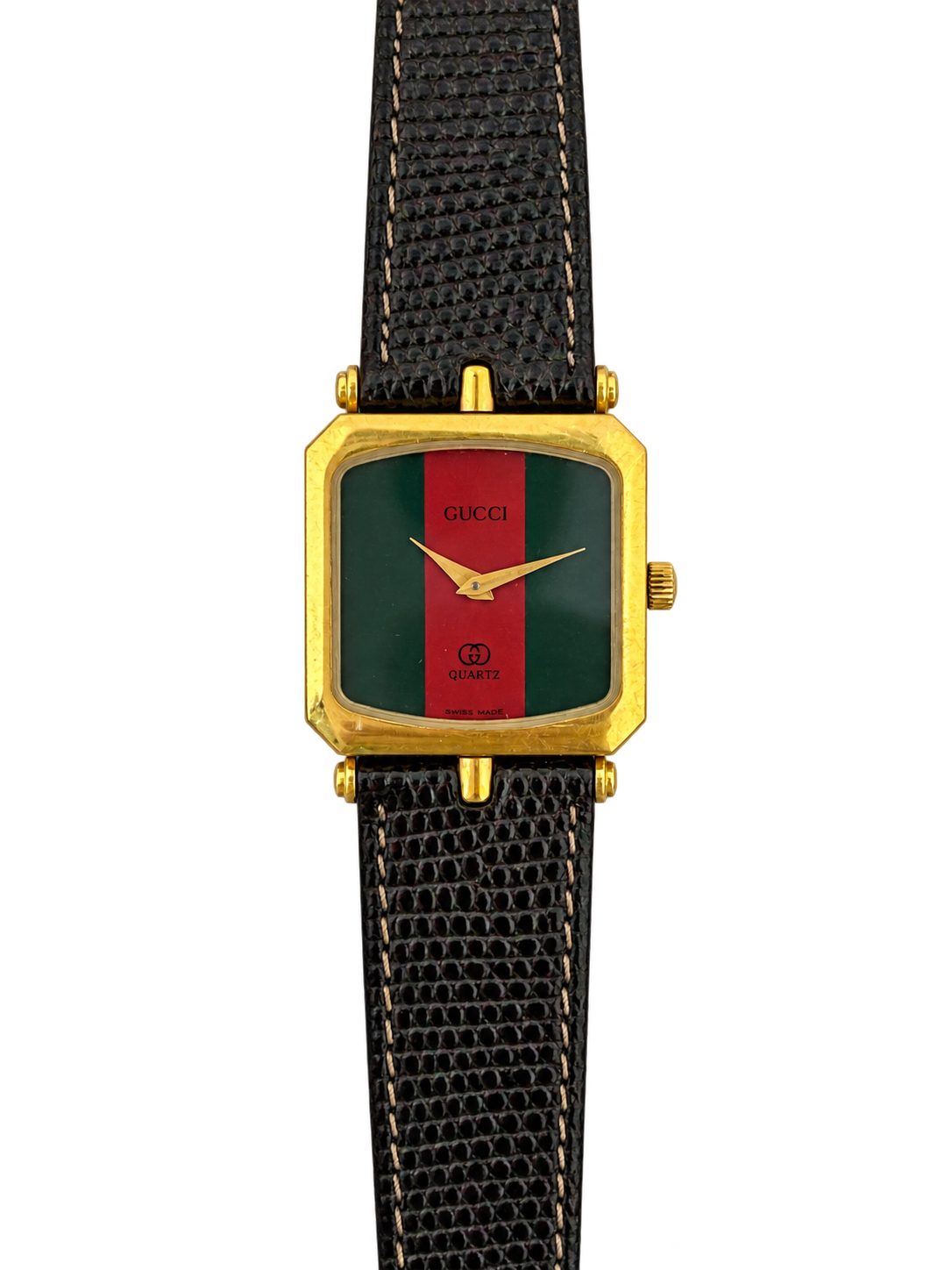 Gucci Sherry Green and Red Square Women’s Watch