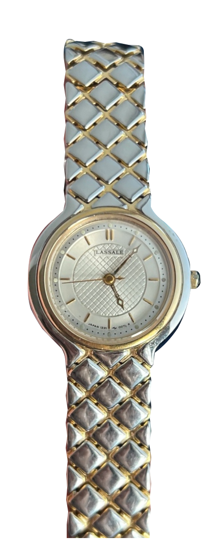 Lassale by Seiko Diamond Lattice Two Tone Women’s Watch
