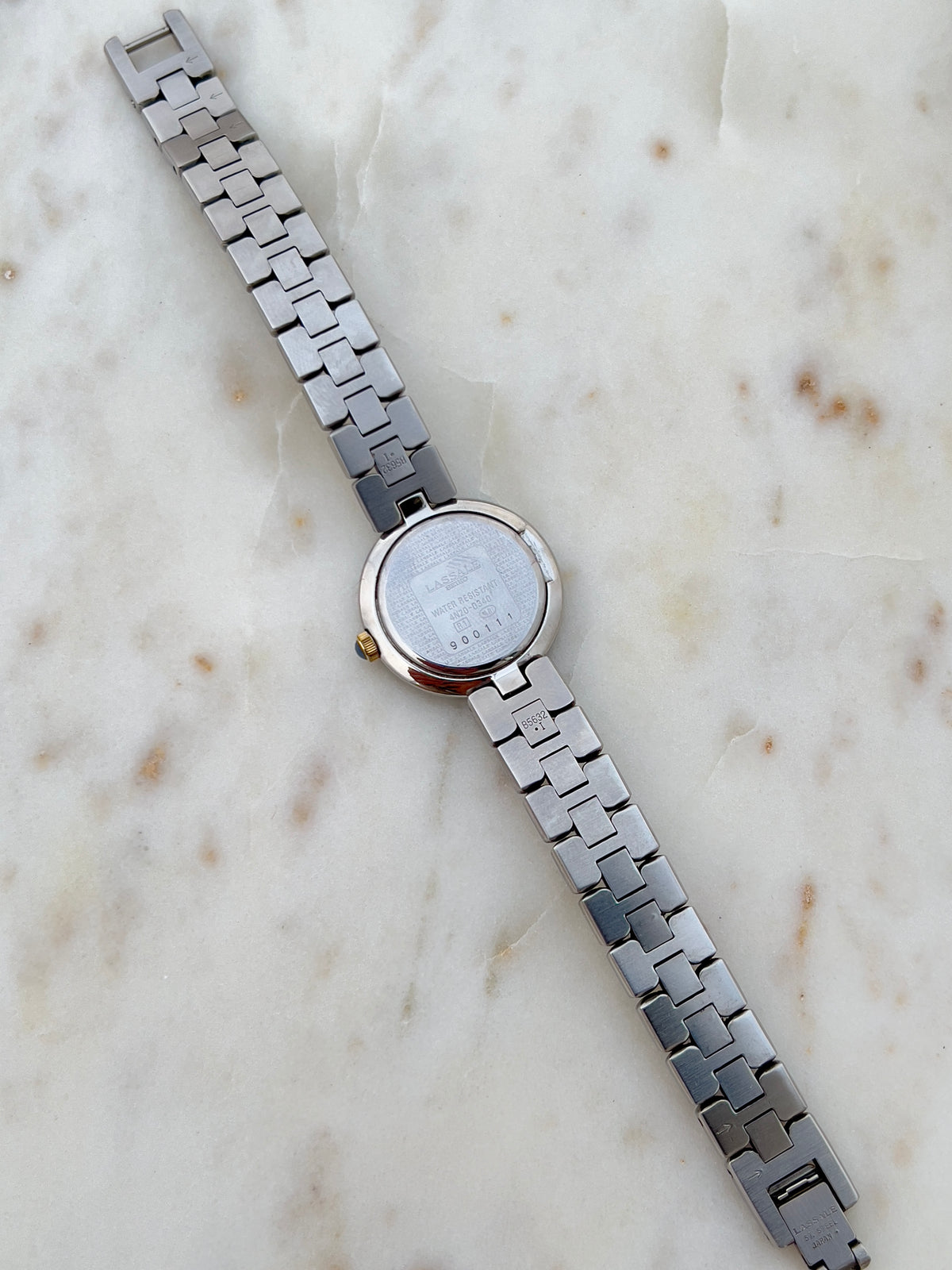 Lassale by Seiko Blue Enamel Accent Women's Watch — product photograph 4, Gilded Hour NZ.