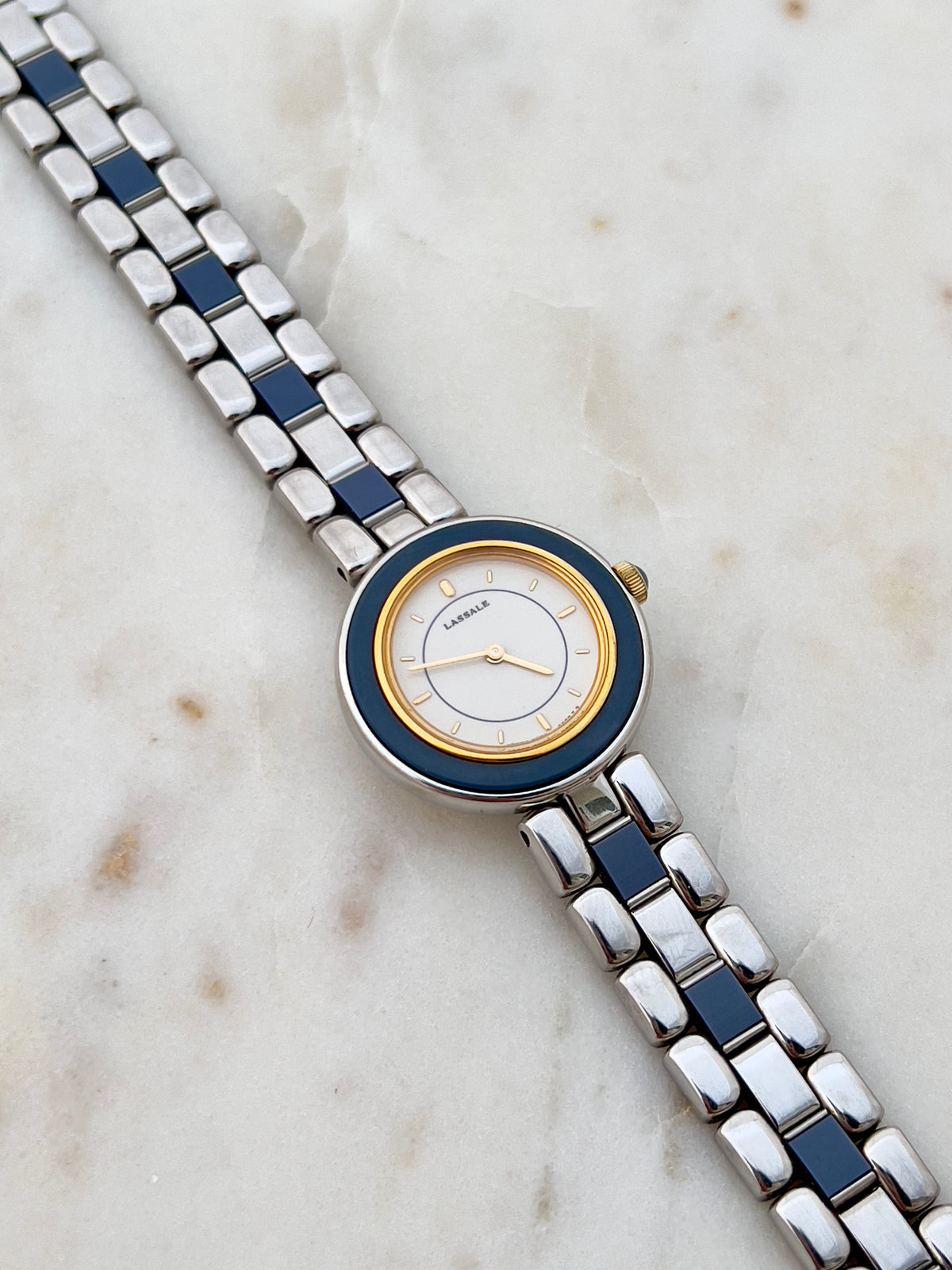 Lassale by Seiko Blue Enamel Accent Women's Watch — product photograph 9, Gilded Hour NZ.