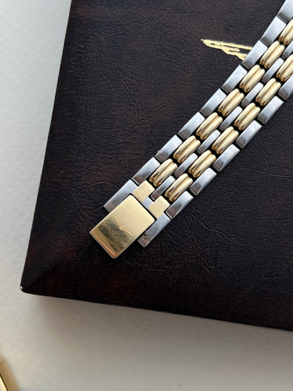 Longines Silver Dial Double Bezel Two Tone Women’s Watch — product photograph 6, Gilded Hour NZ.