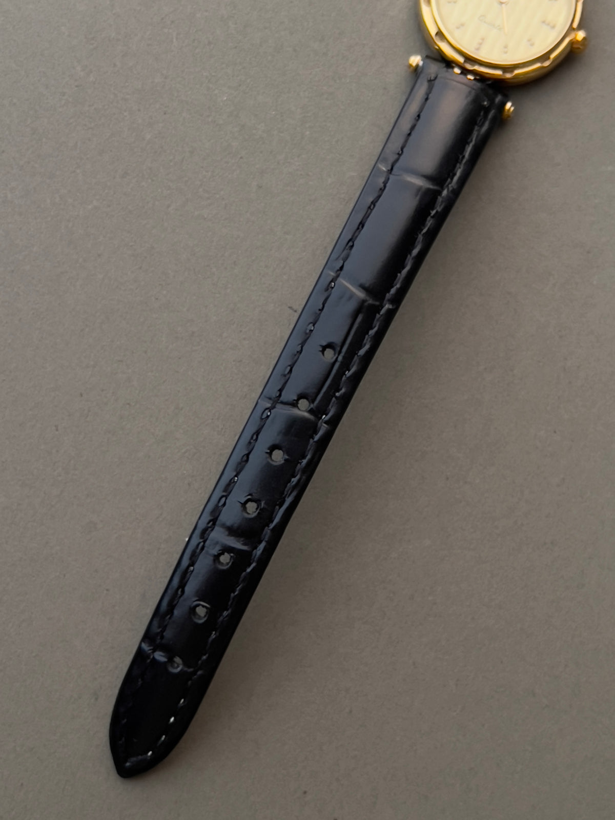 Longines Gold Tone Textured Round Women's Watch — product photograph 6, Gilded Hour NZ.
