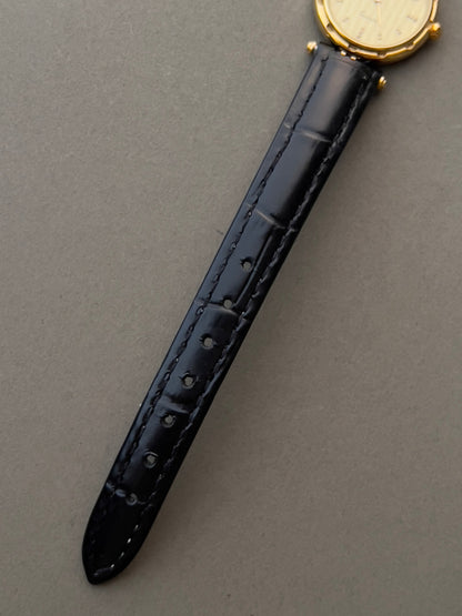 Longines Gold Tone Textured Round Women's Watch — product photograph 6, Gilded Hour NZ.