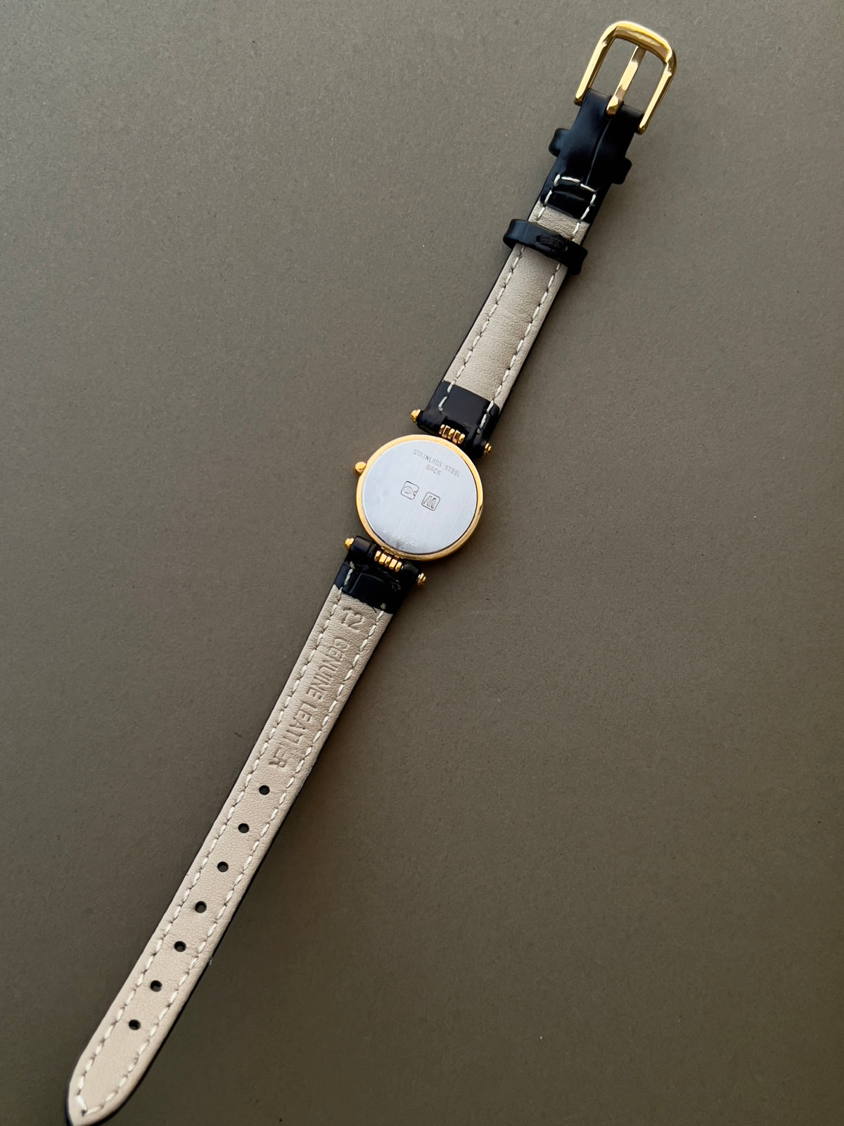 Longines Gold Tone Textured Round Women's Watch — product photograph 8, Gilded Hour NZ.