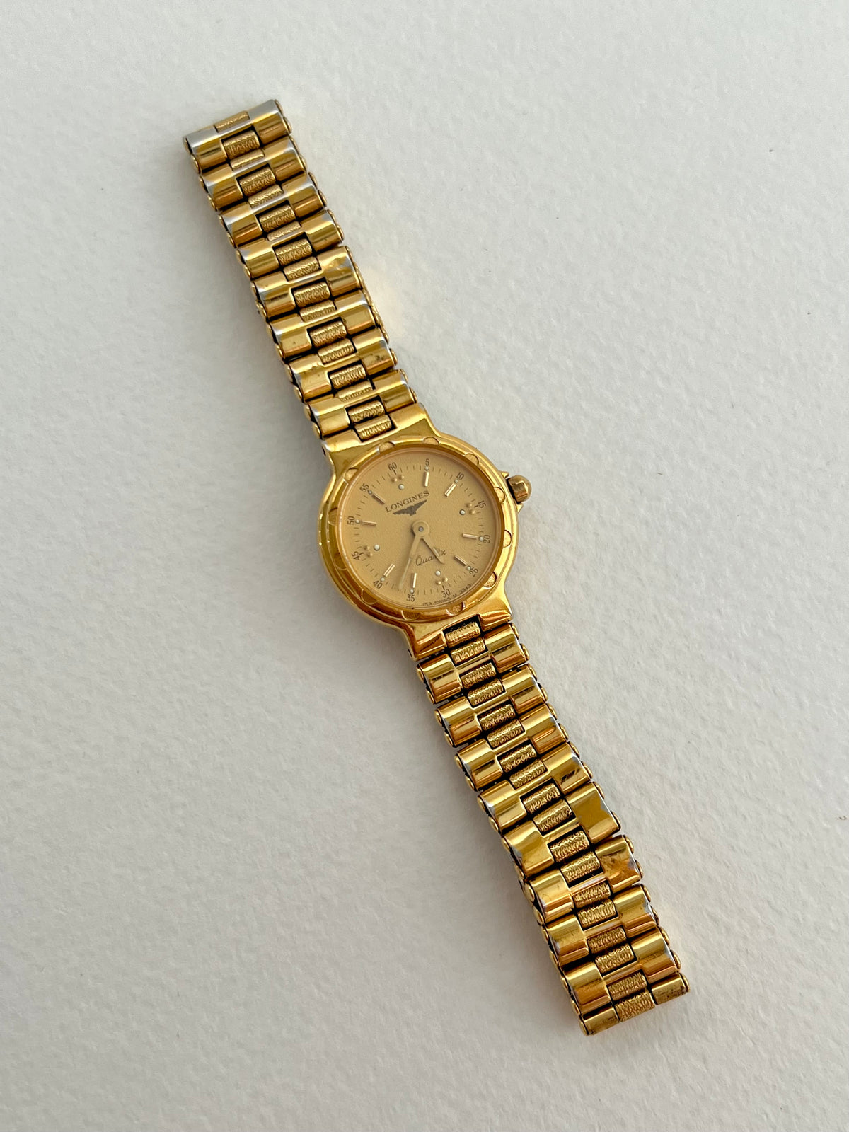 Longines Conquest Gold Petite Bracelet watch — full watch