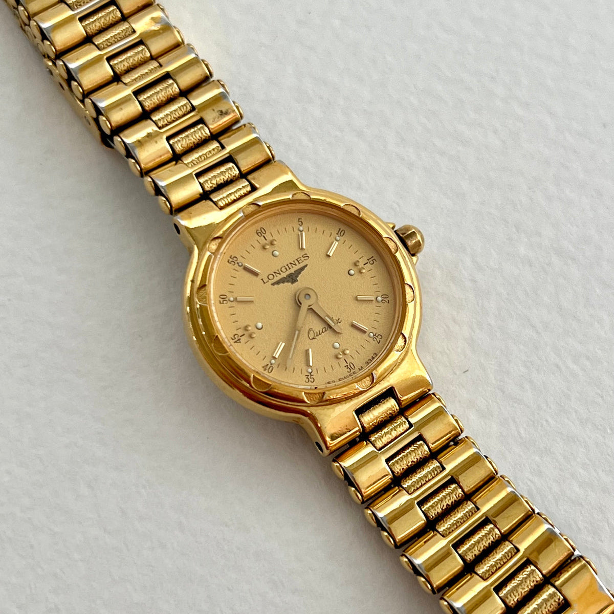 Longines Conquest Gold Petite Bracelet watch — dial