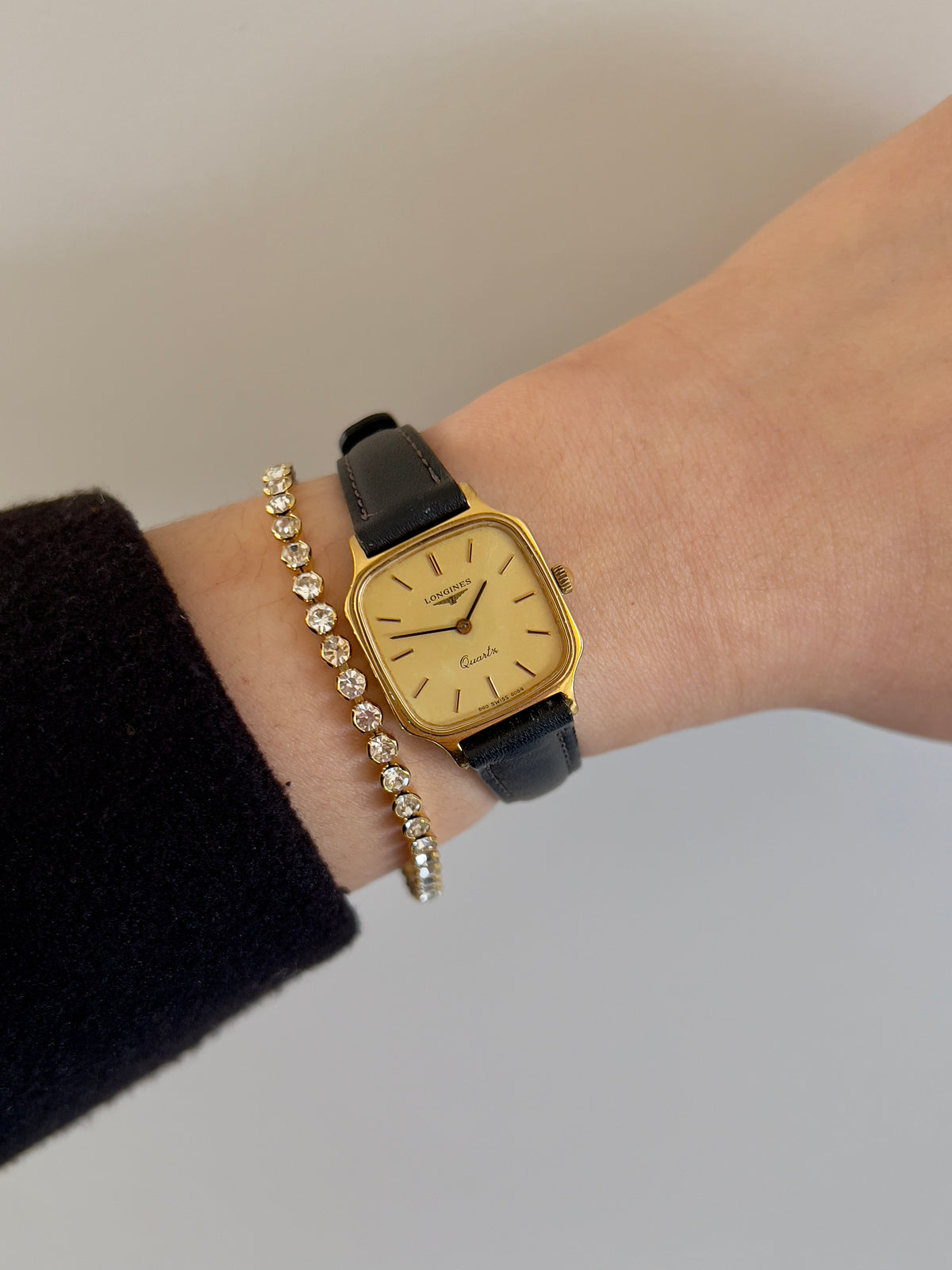 Longines Champagne Dial Gold Soft Octagonal Women’s Watch — product photograph 2, Gilded Hour NZ.