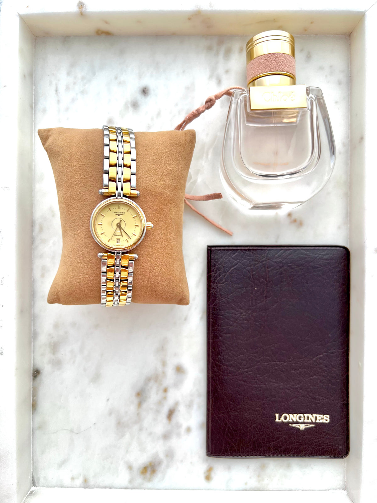 longines flagship two tone watch watch, view 2.