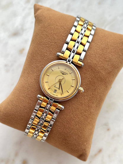 longines flagship two tone watch watch, view 6.