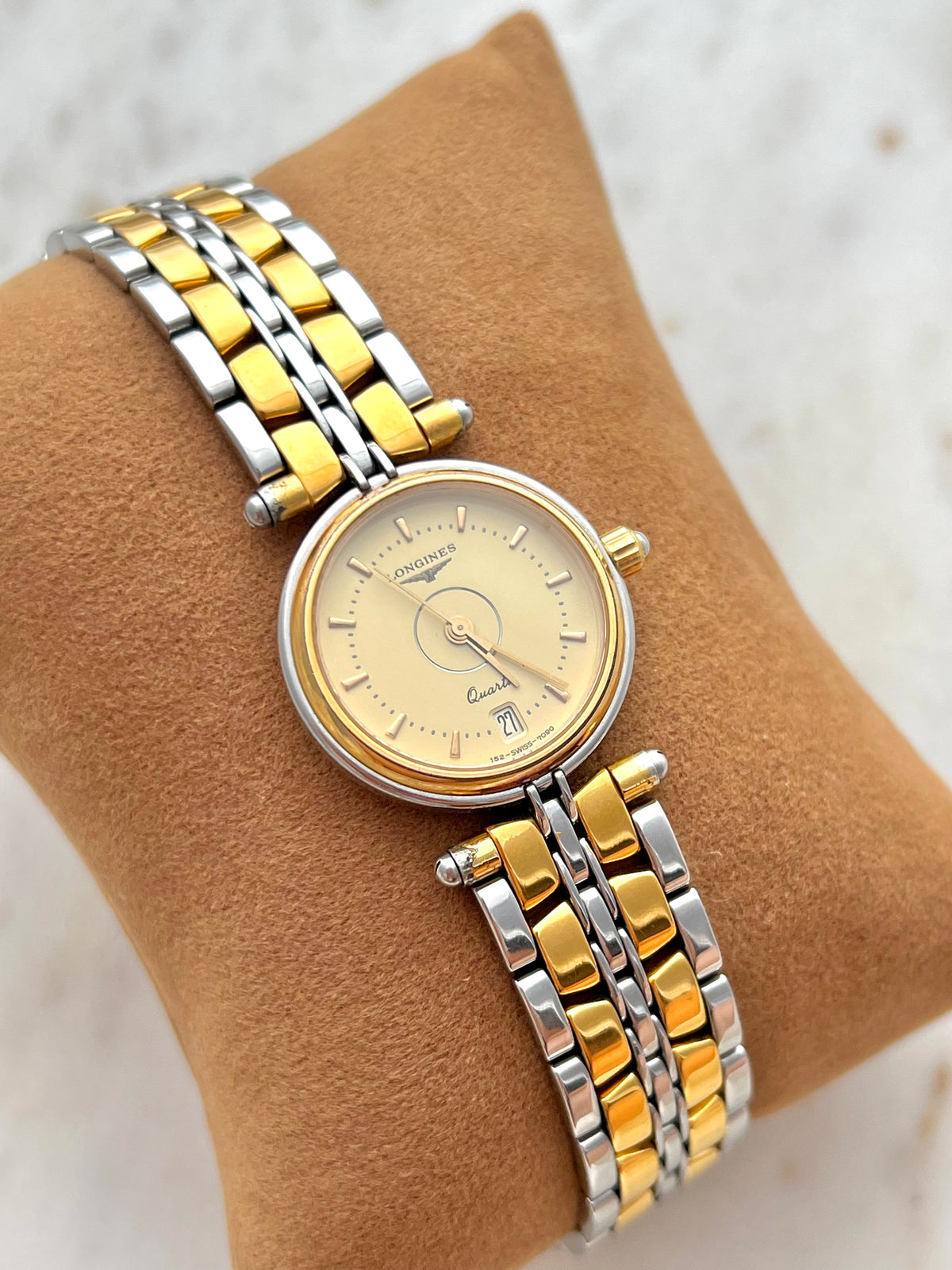 longines flagship two tone watch watch, view 7.