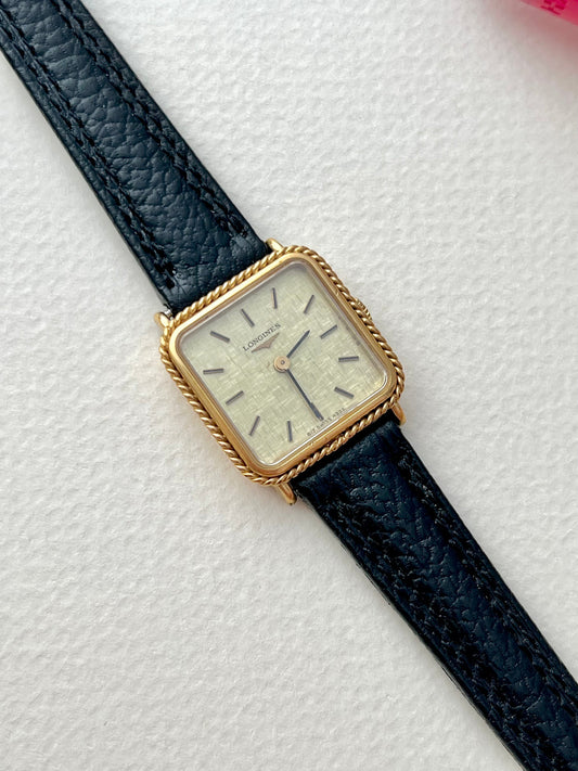 Longines Rope Bezel Mechanical Women’s Watch with Linen Dial, product view 1.