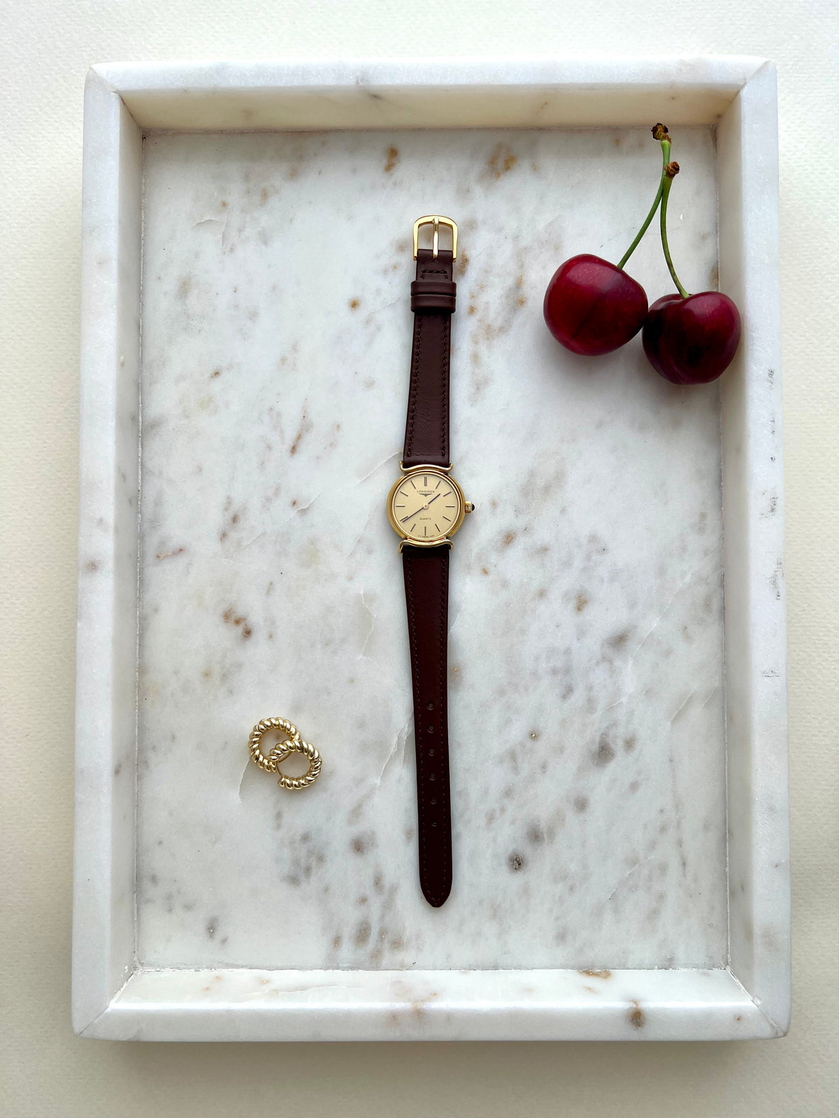 longines round curved lugs watch watch, view 7.