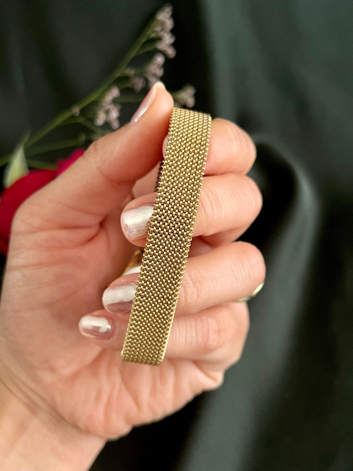Longines Champagne Bracelet Women’s Watch — expansion bracelet underside