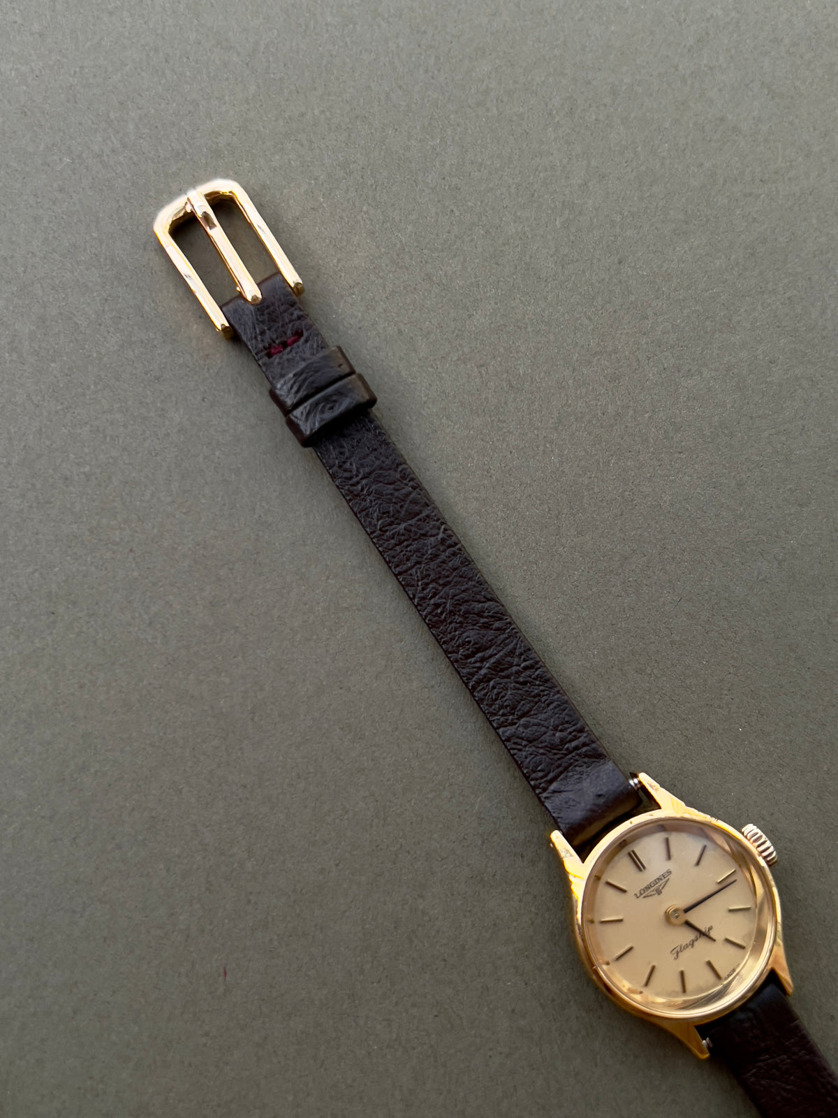 Longines Ivory Dial Gold Round Hand Wound Women’s Watch — product photograph 5, Gilded Hour NZ.