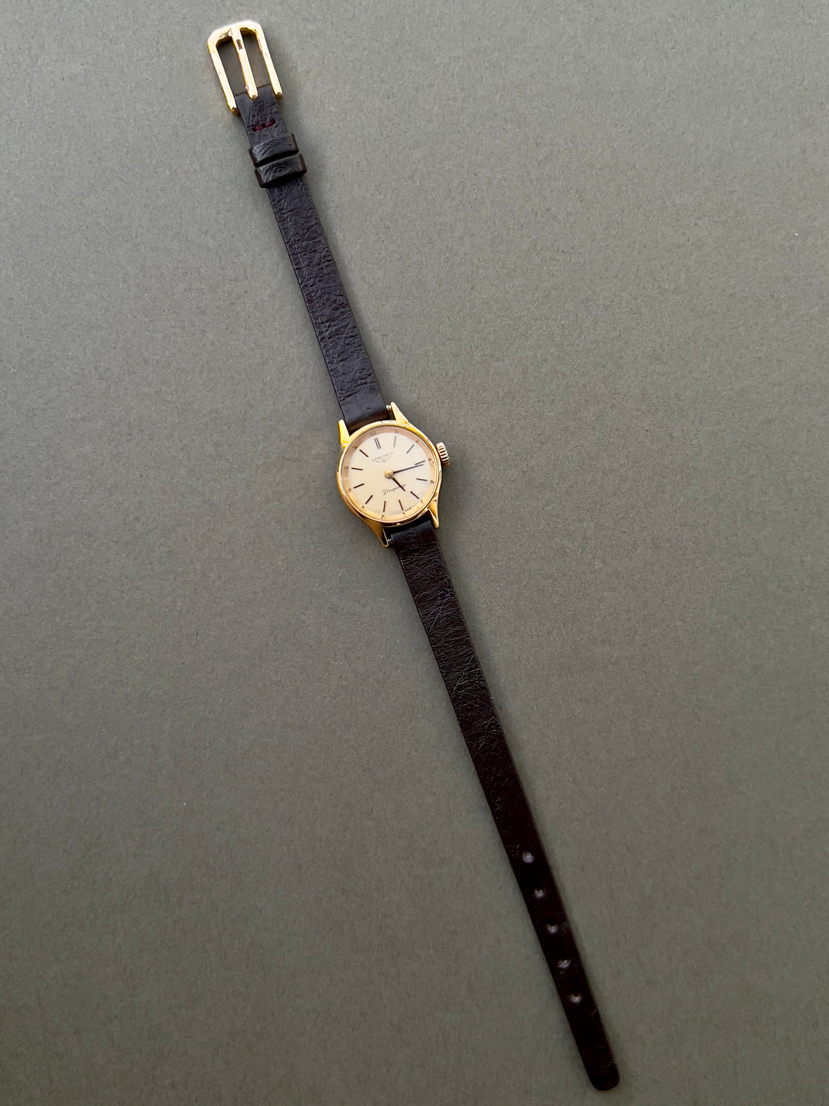 Longines Ivory Dial Gold Round Hand Wound Women’s Watch — product photograph 6, Gilded Hour NZ.