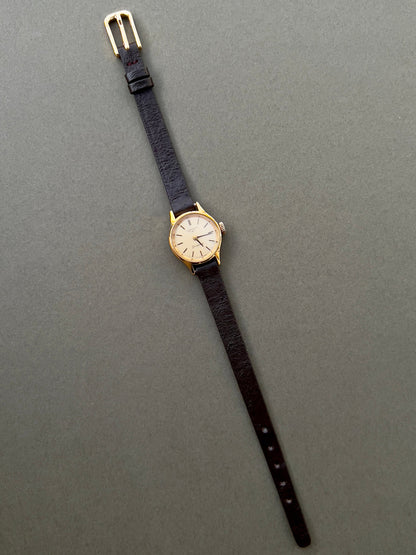 Longines Ivory Dial Gold Round Hand Wound Women’s Watch — product photograph 6, Gilded Hour NZ.