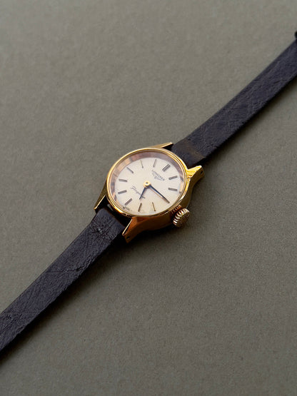 Longines Ivory Dial Gold Round Hand Wound Women’s Watch — product photograph 8, Gilded Hour NZ.