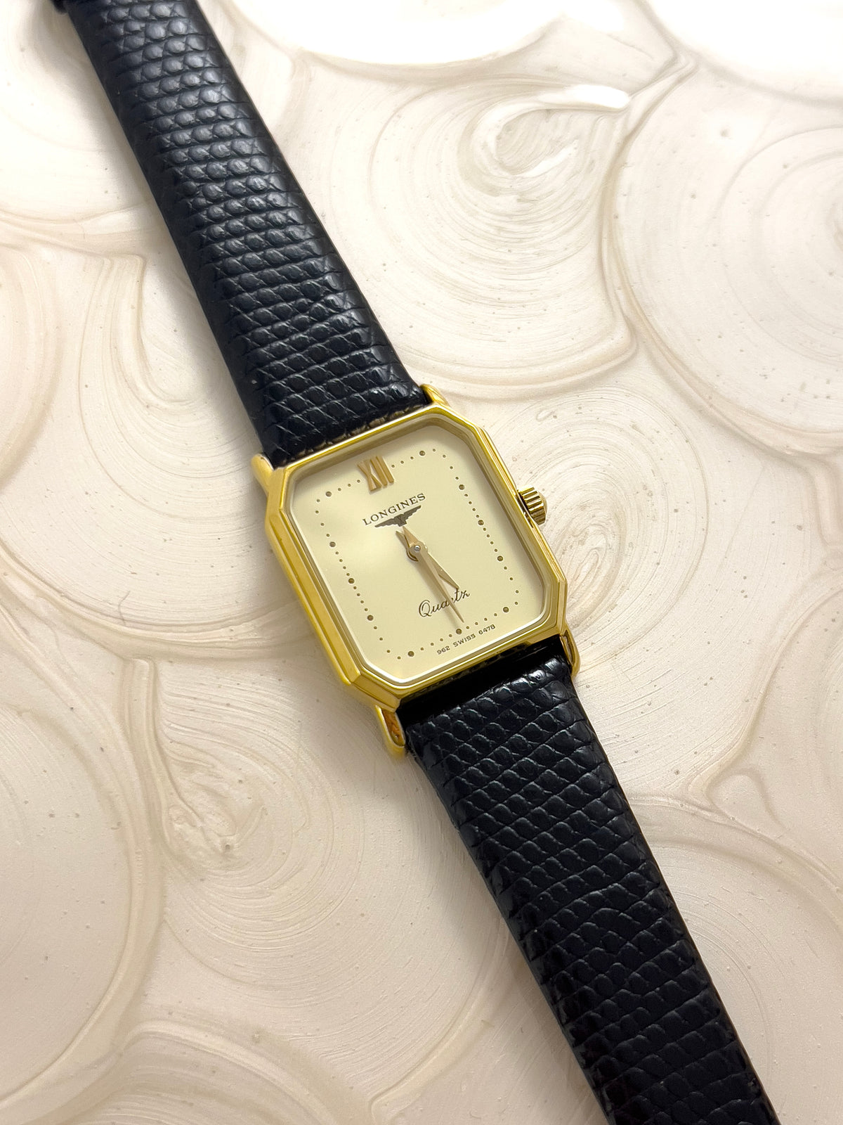 Longines Ivory Dial Soft Octagonal Women's Watch — product photograph 10, Gilded Hour NZ.