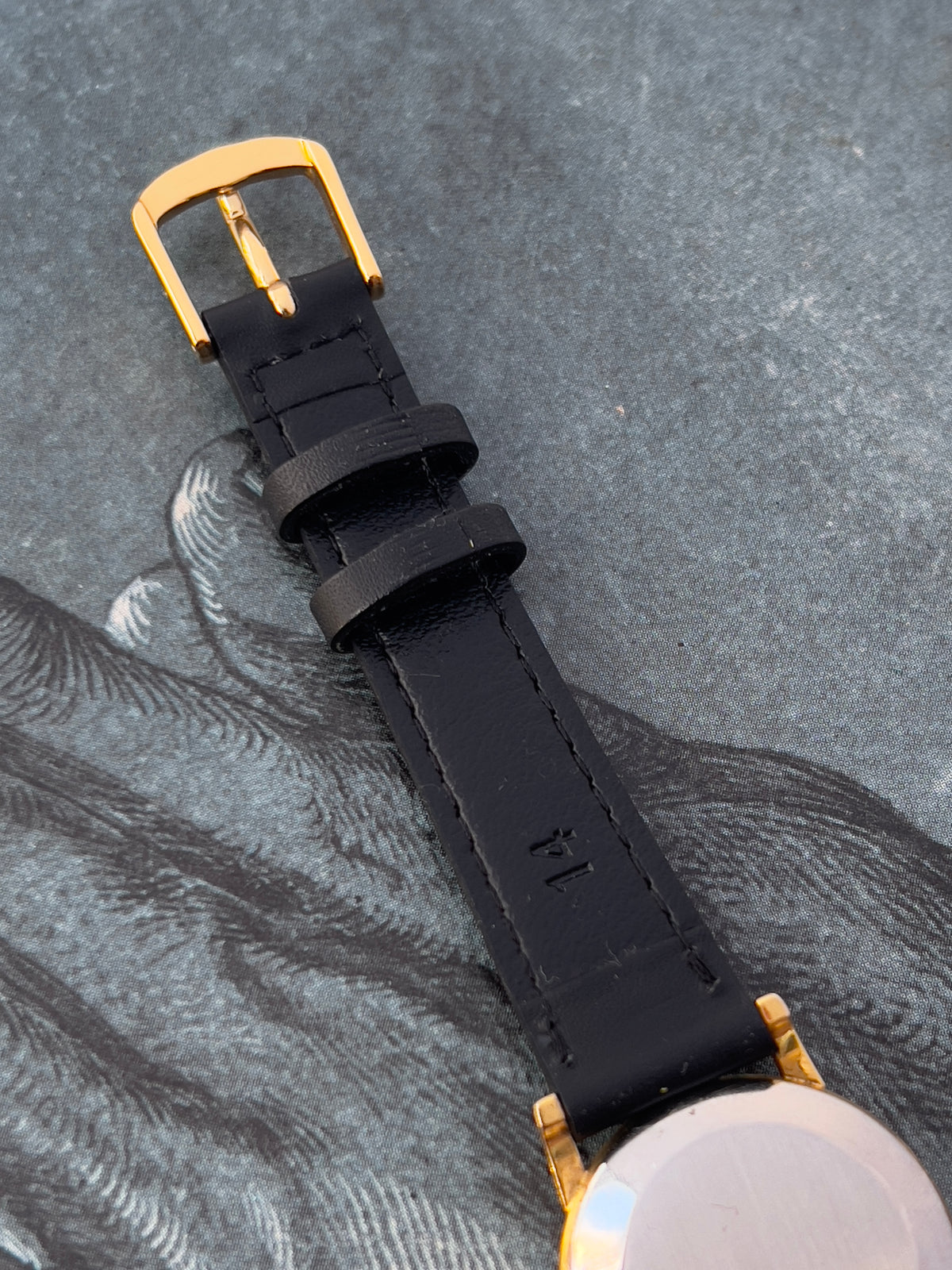 Omega Round Gold Toned Woman's Watch, product photograph 6.