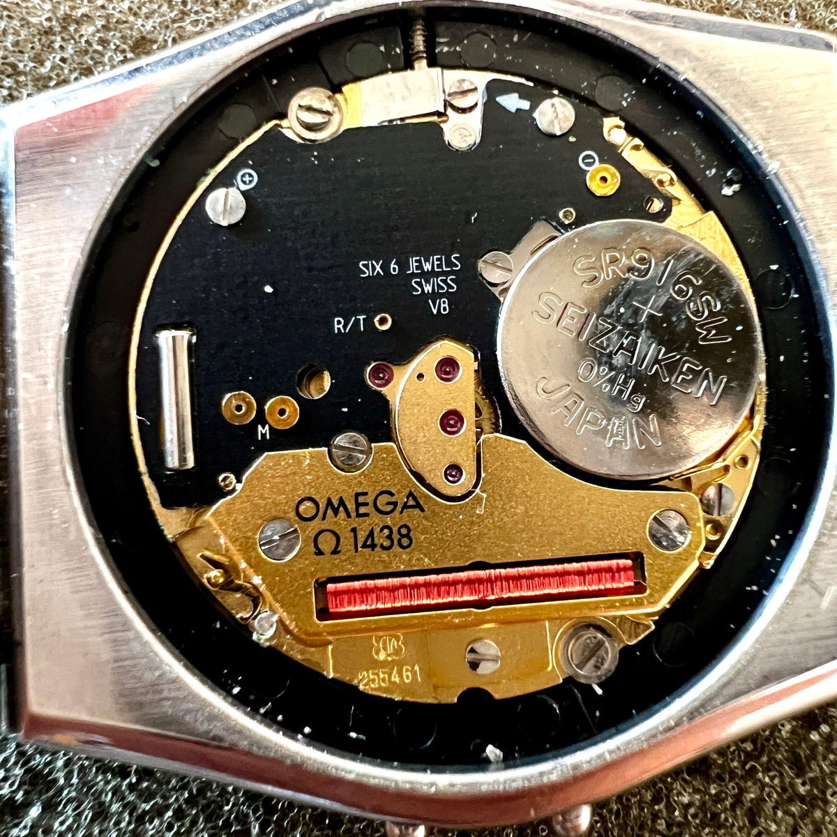 Omega Constellation Manhattan Stainless Steel Watch, front view of a vintage women's watch at Gilded Hour.