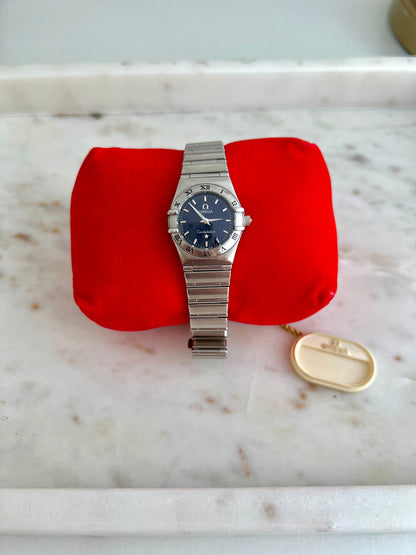 Omega Constellation Mini Midnight Blue Patterned Dial Women's Watch, product view 4.
