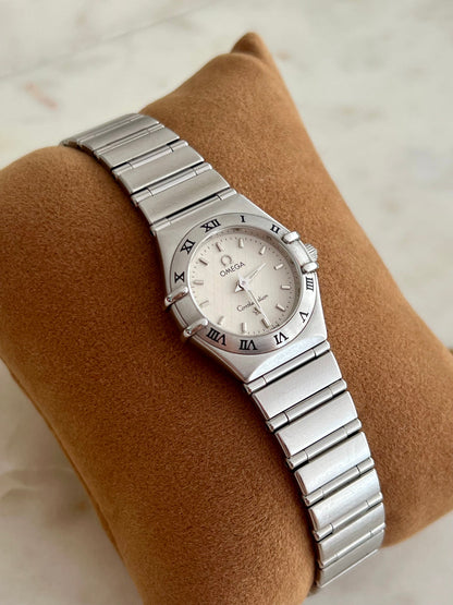 Omega Constellation Mini White Patterned Dial Women's Watch, product view 1.