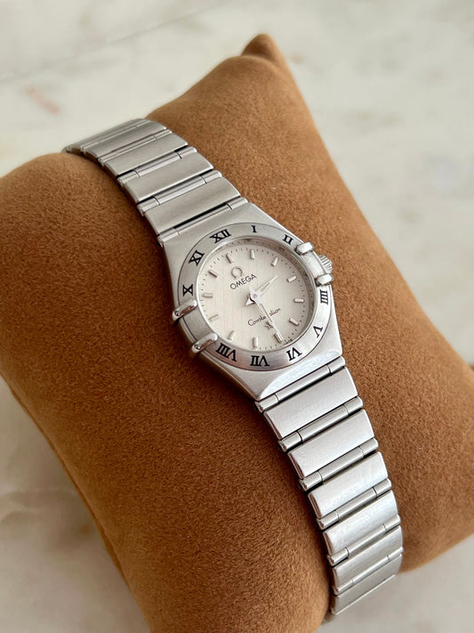 Omega Constellation Mini White Patterned Dial Women's Watch, product view 1.