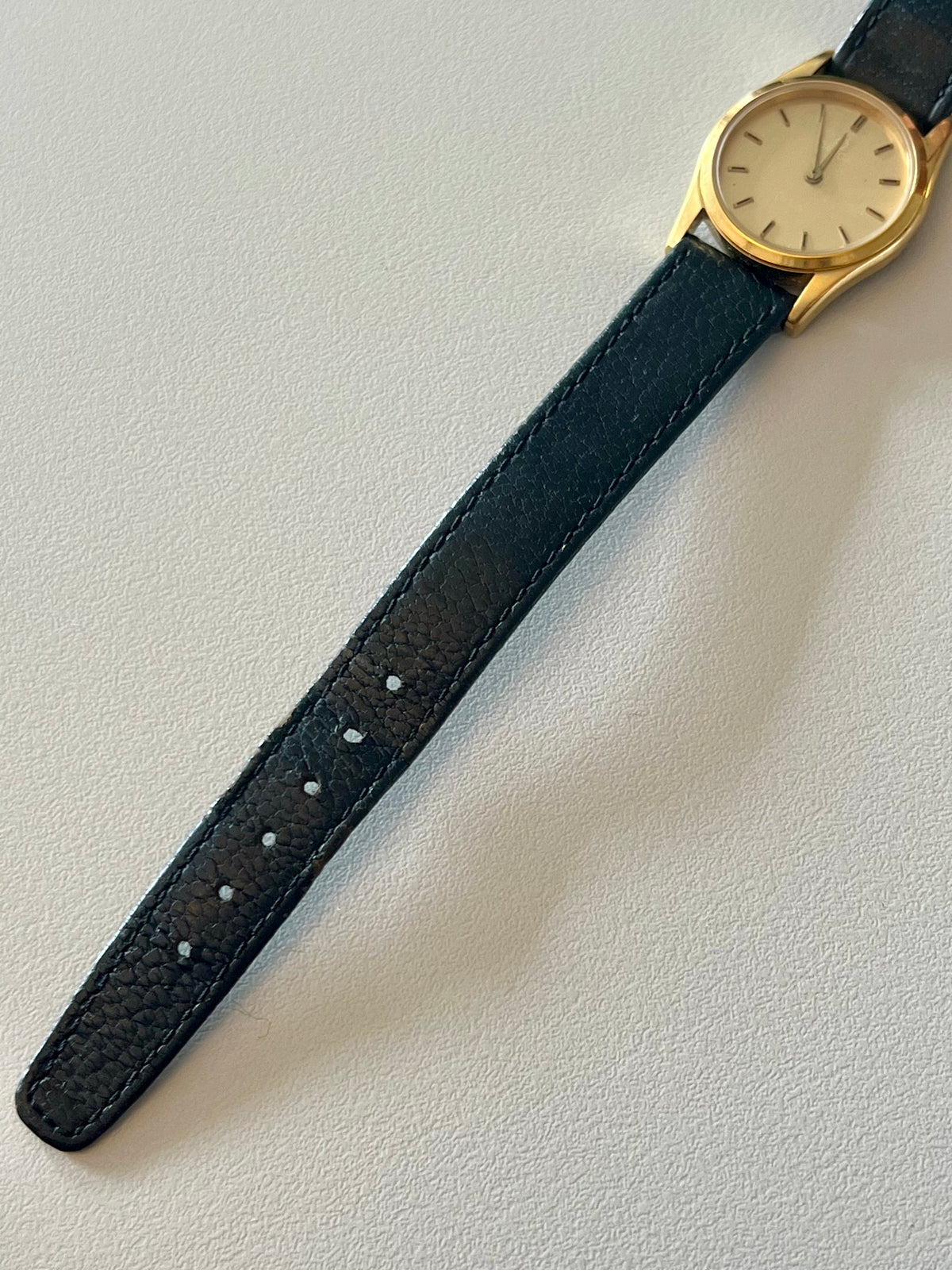 omega de ville gold round watch watch, view 8.