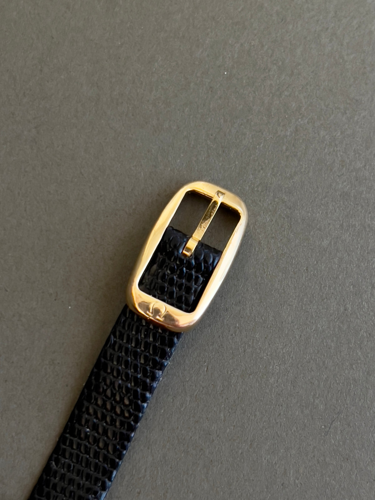 Omega De Ville Gold Toned Round Women’s Watch, angled view of a vintage women's watch at Gilded Hour.