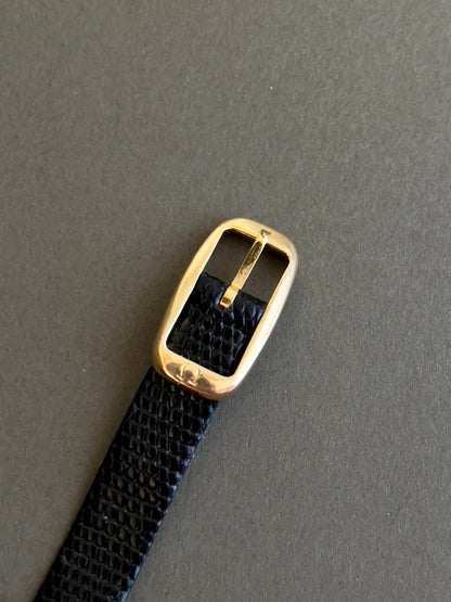 Omega De Ville Gold Toned Round Women’s Watch, angled view of a vintage women's watch at Gilded Hour.