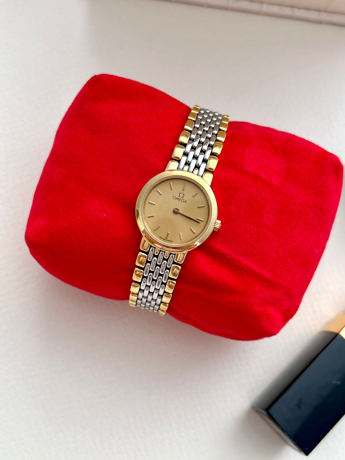 Omega De Ville Round Case Women's Watch "Ile de France" Collection | Gilded Hour NZ, view 5.