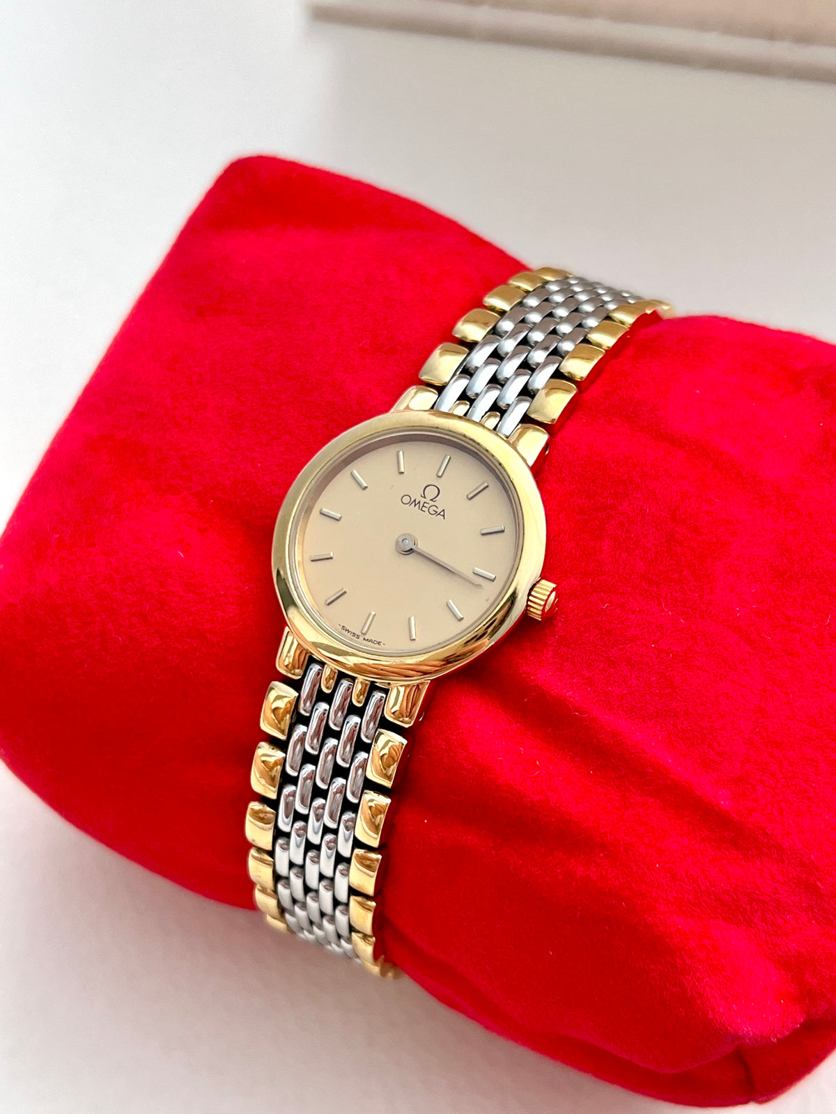 Omega De Ville Round Case Women's Watch "Ile de France" Collection | Gilded Hour NZ, view 6.