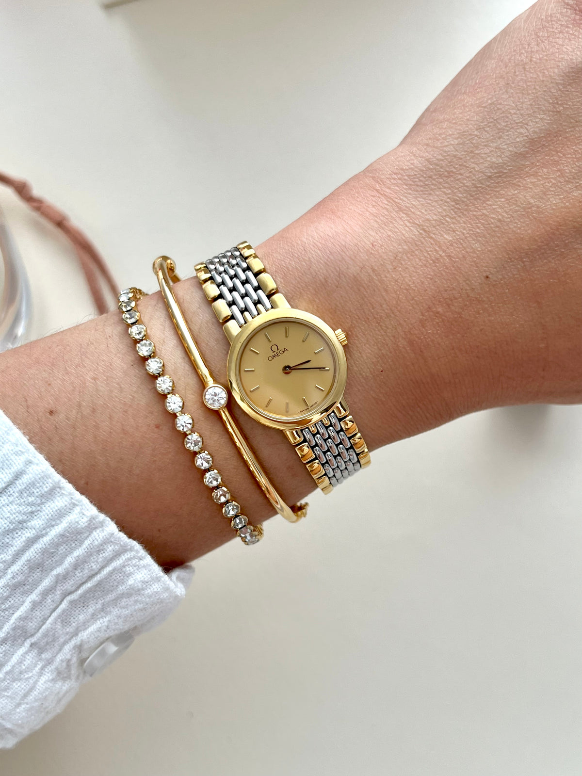 Omega De Ville Round Case Women's Watch "Ile de France" Collection | Gilded Hour NZ, view 7.