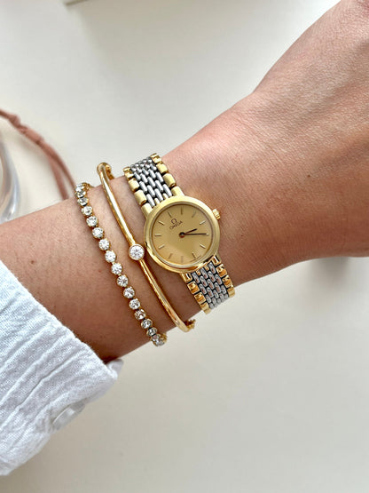 Omega De Ville Round Case Women's Watch "Ile de France" Collection | Gilded Hour NZ, view 7.