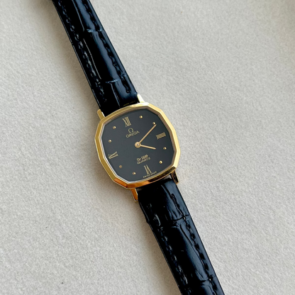 Omega De Ville Soft Octagonal Black Dial Womens Watch, product view 1.
