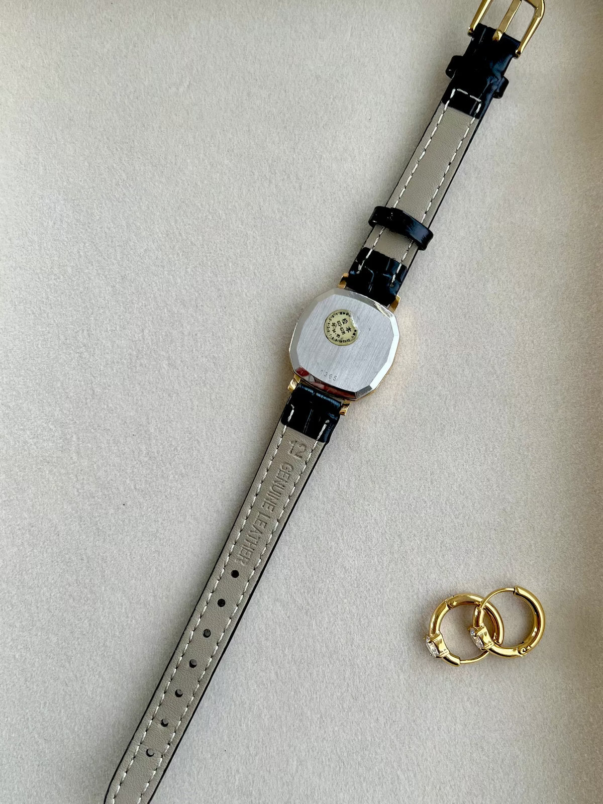 Omega De Ville Soft Octagonal Black Dial Womens Watch, product view 11.