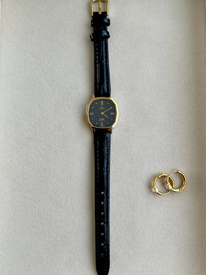Omega De Ville Soft Octagonal Black Dial Womens Watch, product view 4.