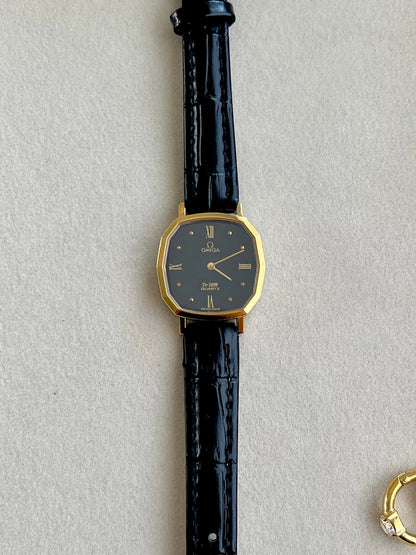 Omega De Ville Soft Octagonal Black Dial Womens Watch, product view 6.