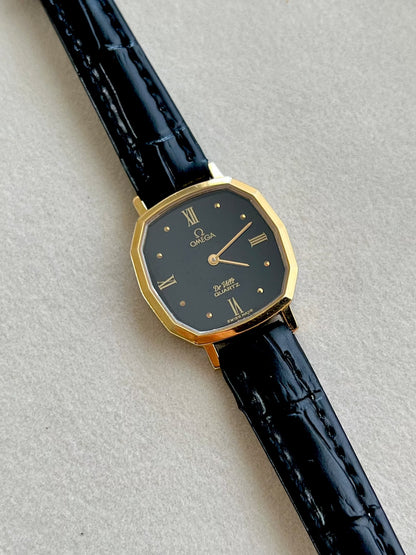 Omega De Ville Soft Octagonal Black Dial Womens Watch, product view 7.