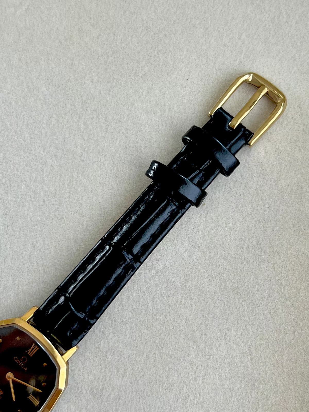 Omega De Ville Soft Octagonal Black Dial Womens Watch, product view 8.