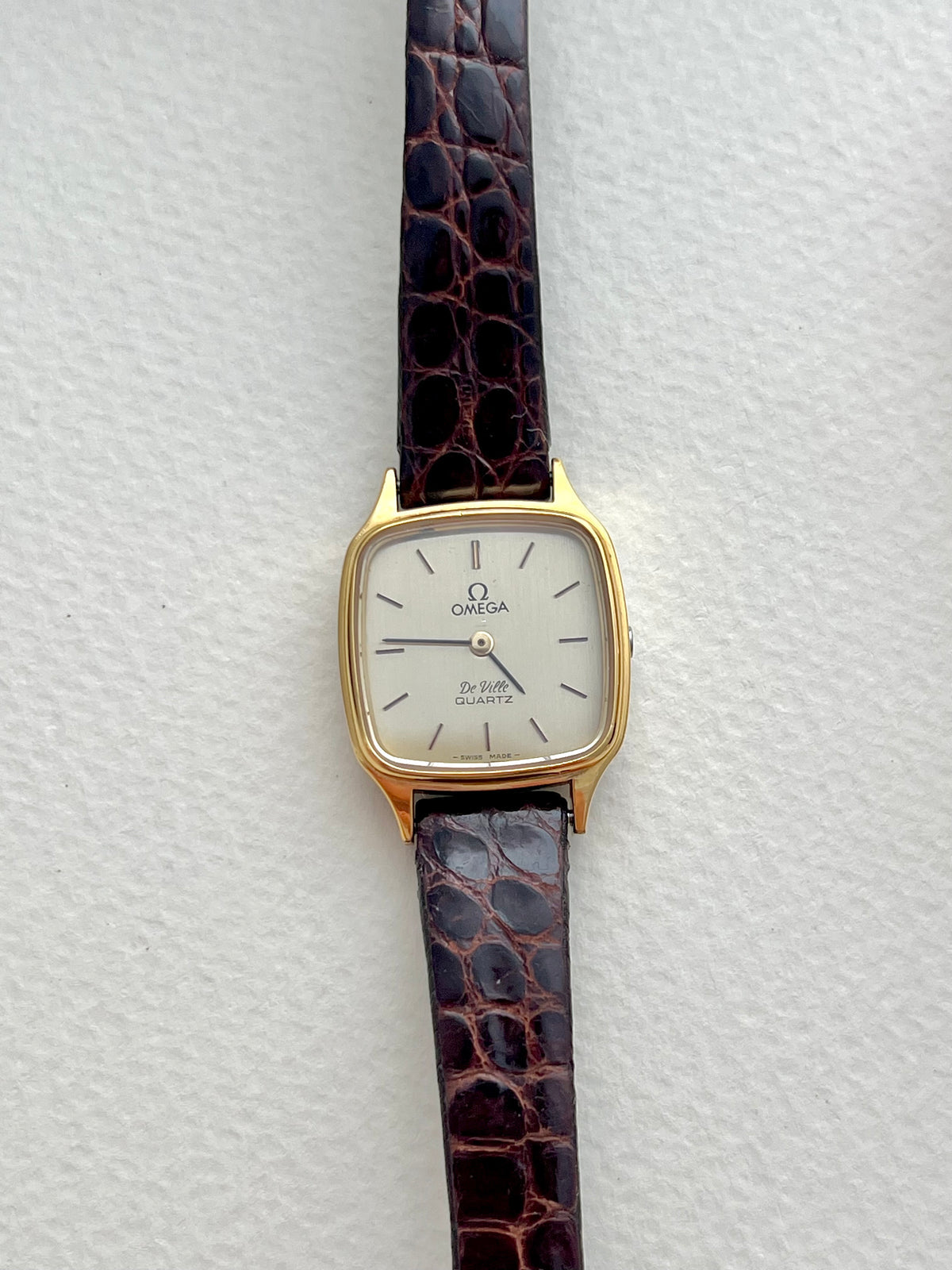 Omega De Ville Square Cushion Case Women's Watch, product view 6.