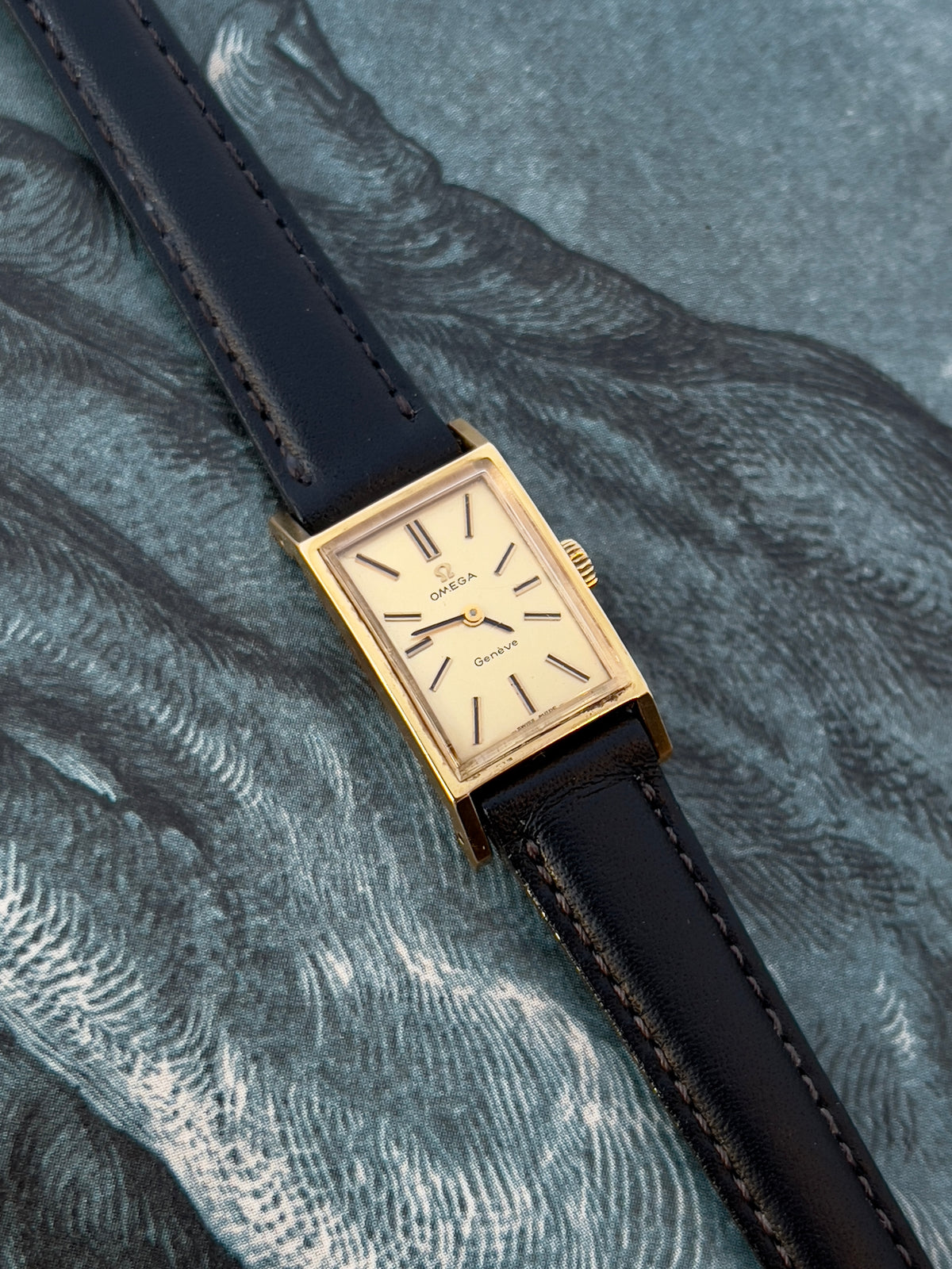 Omega Tank Gold Toned Woman's Watch, product photograph 10.
