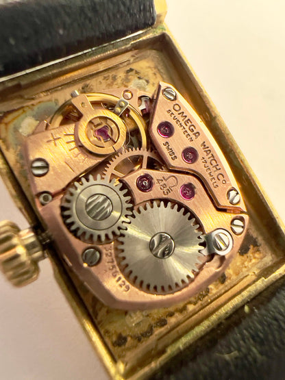 Omega Tank Gold Toned Woman's Watch, product photograph 4.