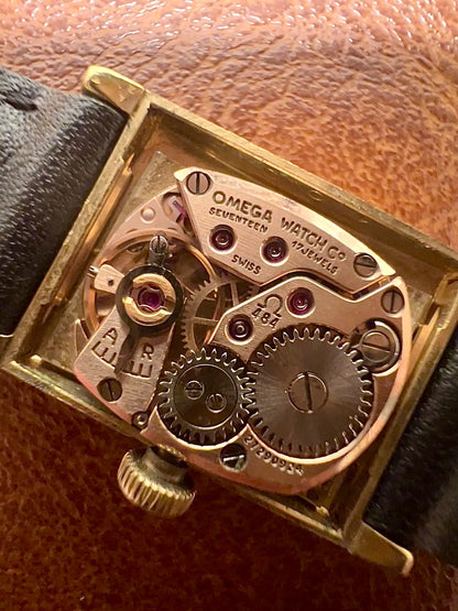 Omega De Ville Tank Gold Toned Woman's Watch