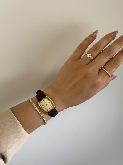 Longines Gold Toned Tonneau Women's Watch